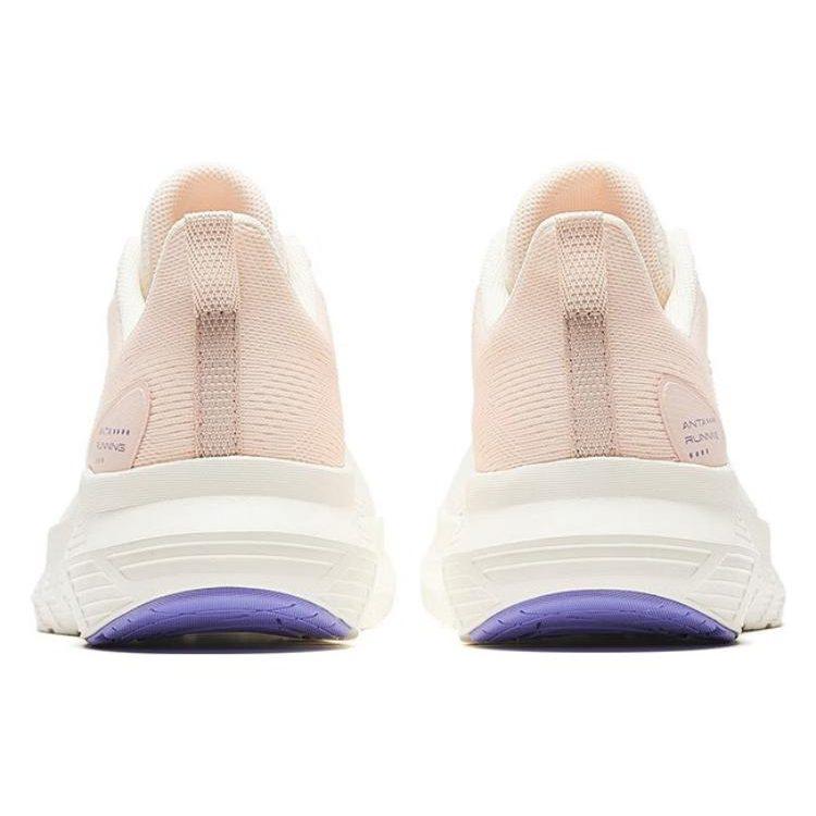 Anta Light Cloud Fabric Cushioning Slip Resistant Low top Running Shoes Women's White 122345530-1