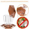 Bird Feeders Hangable Squirrel Proof Food Dispenser Squirrel Proof Wild Bird Feeders With Perch Tray For Outside Feeding Water