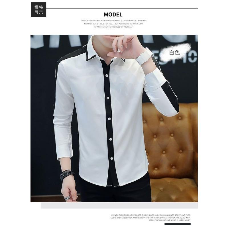 Chemise décontractée à manches courtes rayée coupe ample pour jeunes hommes