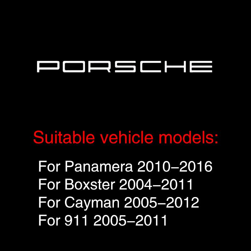 2Pcs Car Door HD Projector Lamp LED Decoration Atmosphere Light For Porsche Cayenne Panamera Macan 911 718 Taycan Boxster Cayman