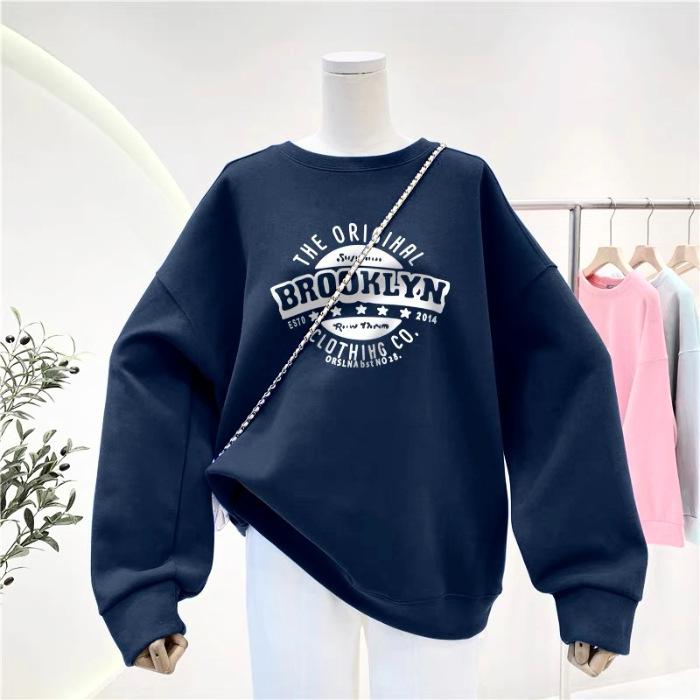 Women's Fashion Casual Spring Autumn Long Sleeve O-Neck Blouses & Shirts