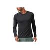 On Performance Mens Running Series Raglan Sleeve Breathable Quick-Dry Crew Neck Lg Sleeve T-Shirt Men Tops Black 113.00121