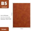 A5 Sheepskin Leather Notebook - Retro Soft Business Diary Planner with Custom Logo