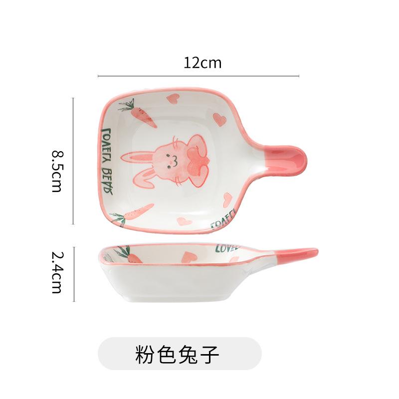 Керамическая тарелка на руле, креативная милая мультяшная керамическая тарелка для закусок, соусница, домашняя ресторанная приправа, соусница