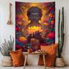 Buddha'S Flower Enlightenment Dharma Polyester Tapestry Room Bedroom Wall Decoration Polyester Wall Hanging