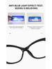 Large Frame Cat-Eye Anti-Blue Light Reading Glasses with Handmade Diamond Decoration