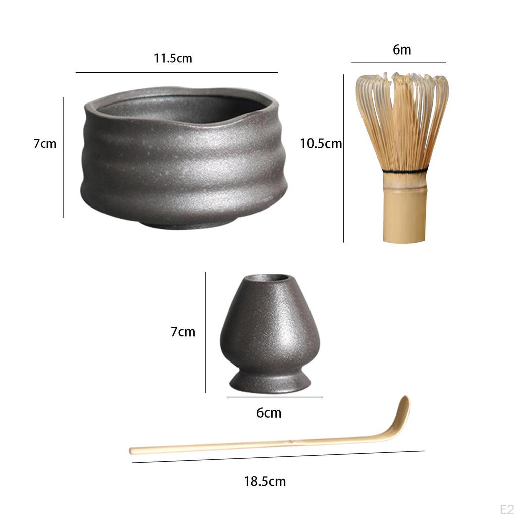 Handmade Matcha Whisk Set, Holder for Kithen Home Dining Room Teahouse