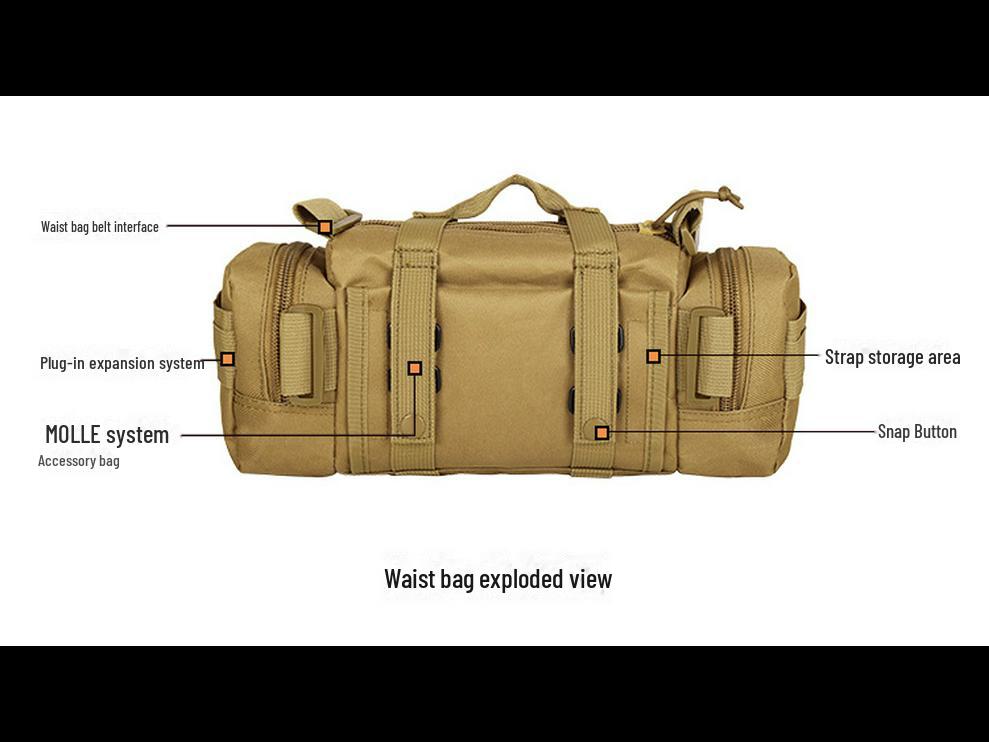 Yakoda Large Capacity Tactical Backpack for Outdoor Camping, Hiking, and Picnics - Wear-Resistant for Men and Women