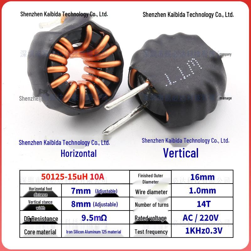 Iron-Silicon-Aluminum Magnetic Ring Inductor 50125-47uH/100uH High-Current Power Toroidal Energy Storage Filter Coil
