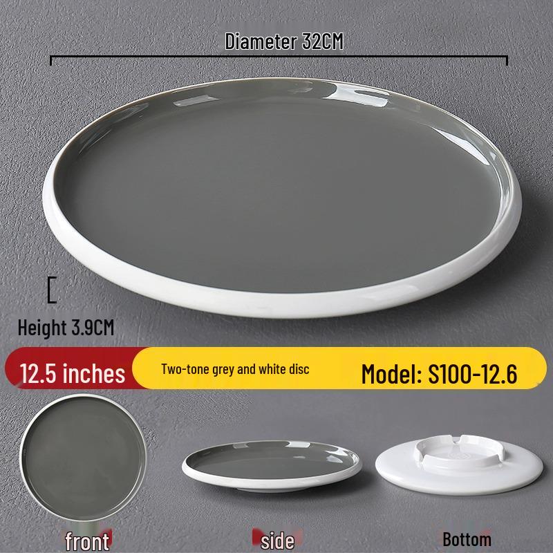 Melamine Nordic Style Cold Dish & Stir-fry Plate for Restaurants and Hotels