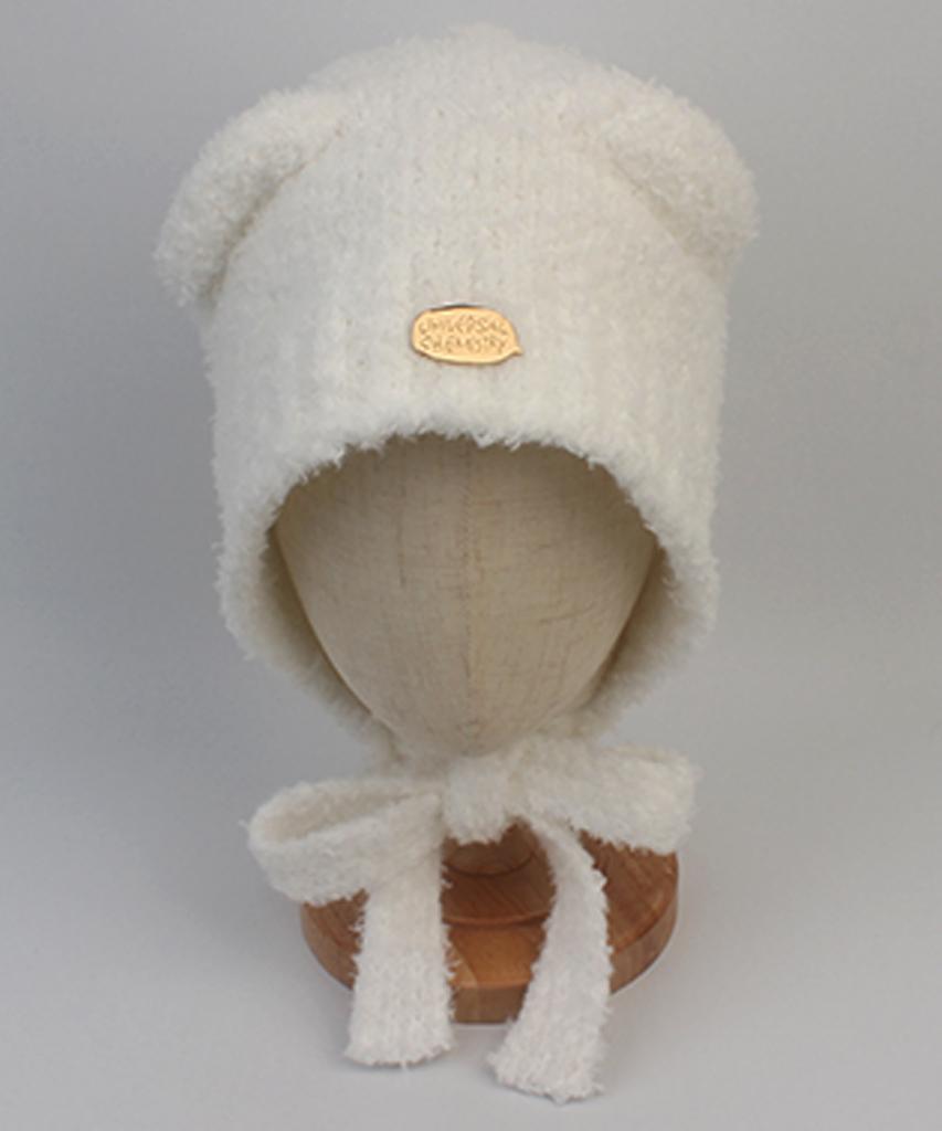 Yunibeosyeolkemiseuteuli Bear Ear Fleece White Balaclava