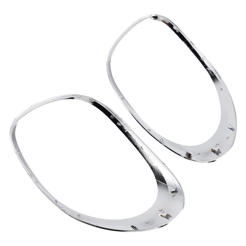 Links+Rechts Hinten Rücklicht Lampen Zierring Für Fiat 500L 2014-2020 Chrom