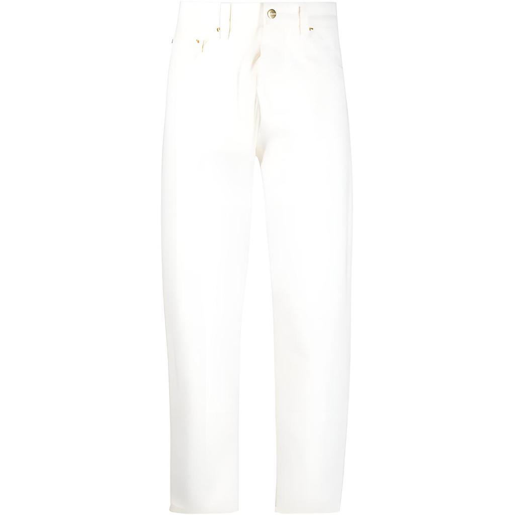 Carhartt WIP Casual Pants Men's White Moderate Straight Fit Pants I031507-D6-02