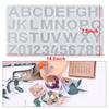 Alphabet Epoxy Resin Mold Kit Ornament Backward Letter Resin Silicone Mold Drill Number Mould For Keychain Making Jewelry DIY
