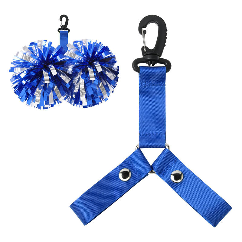 Nylon Buckle Straps Backpack Accessories Cheerleading Straps Double Pompoms Triangle Buckle Decorative Straps For Decoration Cheerleading Activities