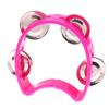 Kindergarten Hand-Held Tambourine Metal Bells Plastic Rattle Ball Percussion Ktv Party Kids Game Toy Musical Instrument