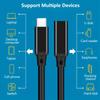 USB C 3.2  Extension Cable 100W PD 5A Type C Extension Cable 4K @60Hz 10Gbps Thunderbolt 3 For Xiaomi Huawei Switch 0.5M 1M 2M