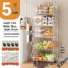 Estantería Giratoria de Pie para Cocina y Dormitorio para Frutas, Verduras y Snacks
