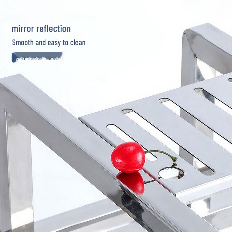 HPMILY Thickened Stainless Steel 5-Slot Chopping Board Rack