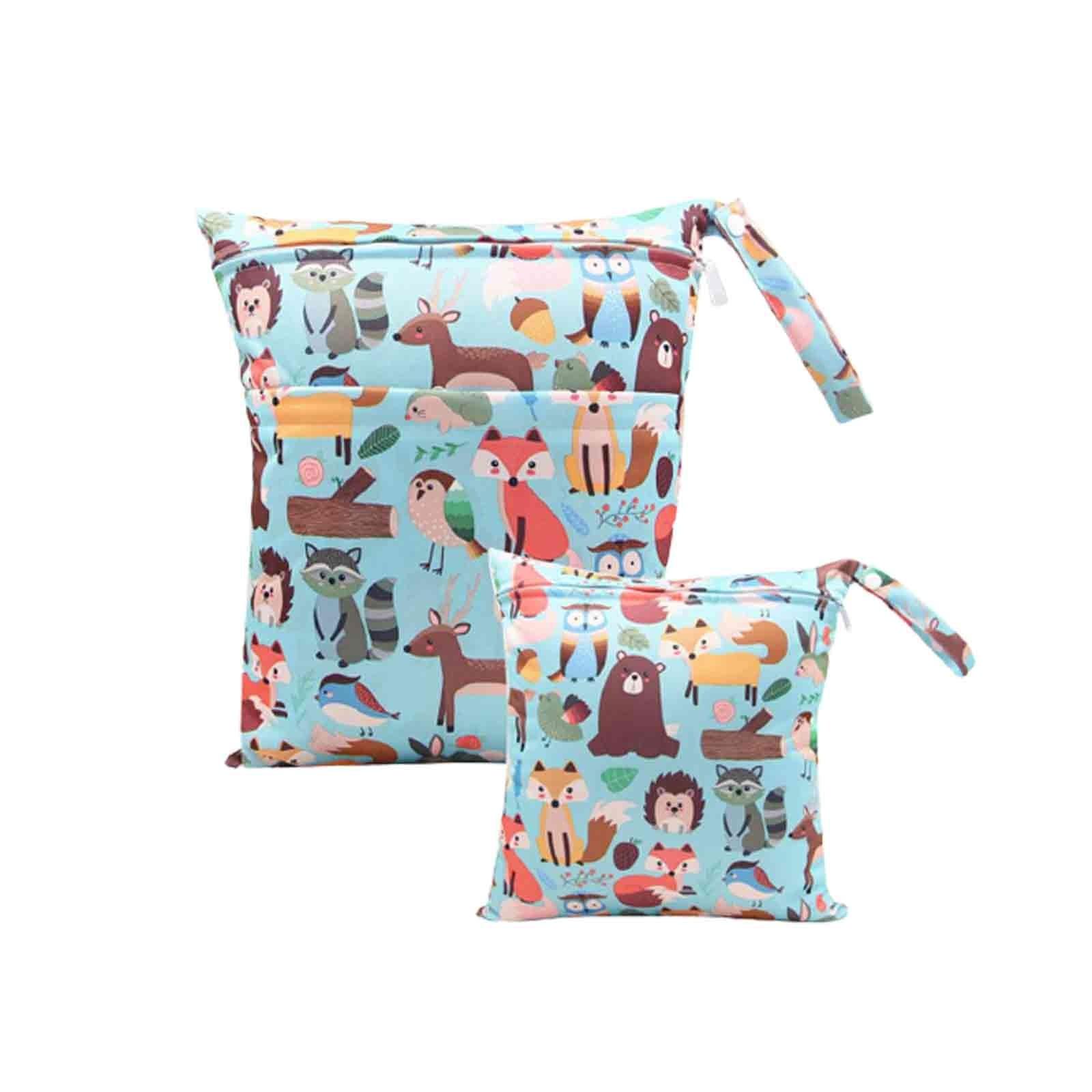 

2 шт. Сухая и влажная многоразовая и моющаяся сумка для хранения детских подгузников