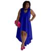 Plus Size Women's Dress Fashion Temperament Sleeveless Sexy Round Neck Comfortable Casual Dresses