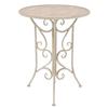 Ensemble de bistro - vidaXL - 3 pcs - Acier - Blanc - Résistant aux intempéries