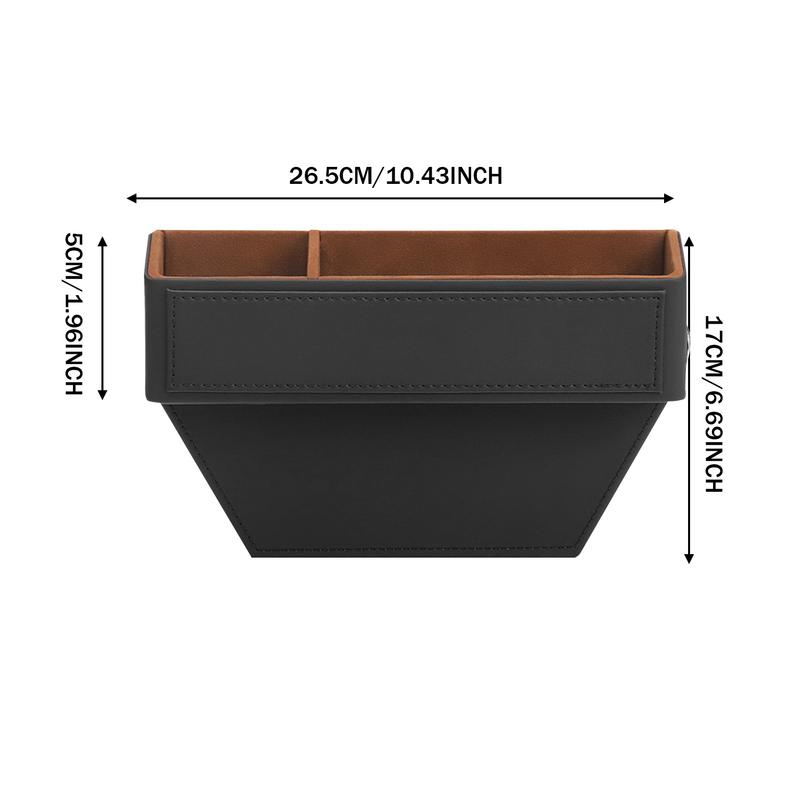 Autositz-Seitenorganizer Seitensitz-Auto-Organizer-Tasche aus Kunstleder SUV LKW und Minivan Multifunktionale Konsolenseite