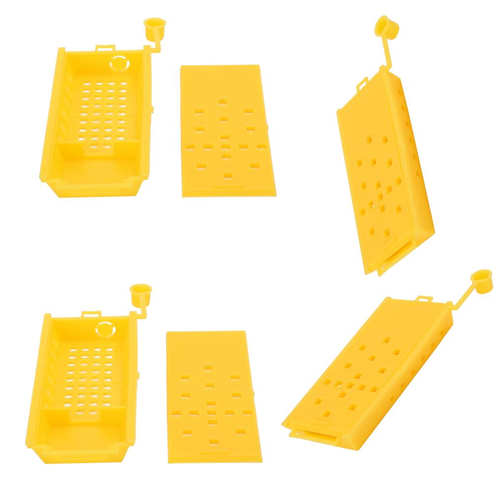 20Pcs Queen Bee Cages Yellow Plastic Capture Box Beekeeping Transport Tool Beekeeper Equipment