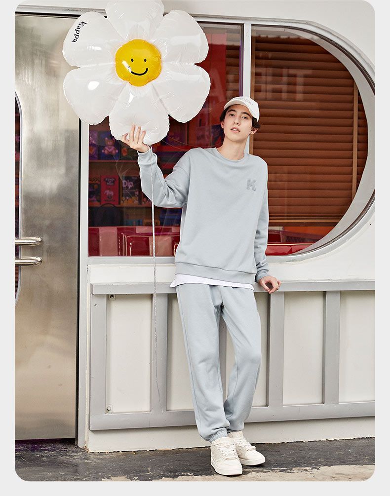 Kappa Sports Set New Men's and Women's Velvet Casual Hoodies and Pants