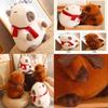 Adorable Capybara Plush Toy For Home Decoration And Cozy Pillow Gifts In White And Brown