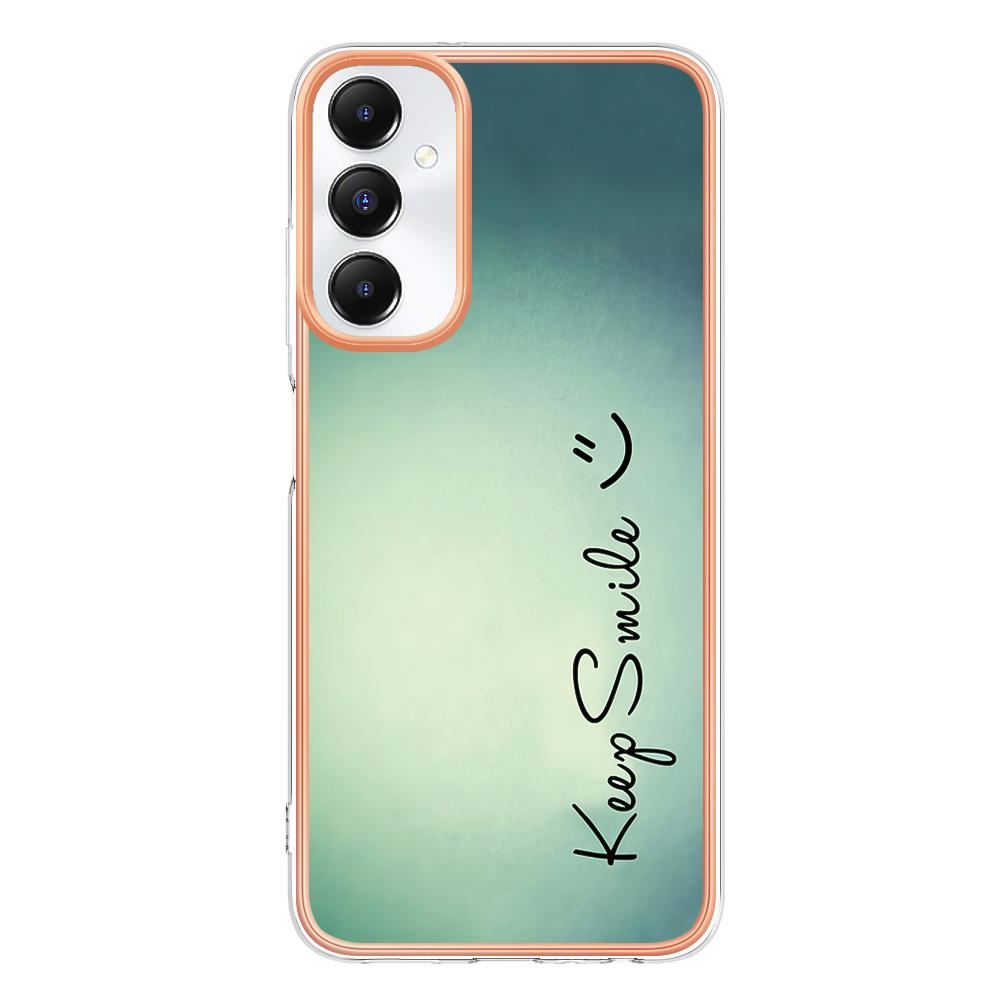 

YB IMD Series-19 Style-D For Samsung Galaxy A05s 4G Case Phone Electroplating 2.0mm TPU Cover Keep Smile