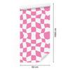 Wallpaper Casual Checkerboard Powder Pink for Living Room and Bedroom 50x1000
