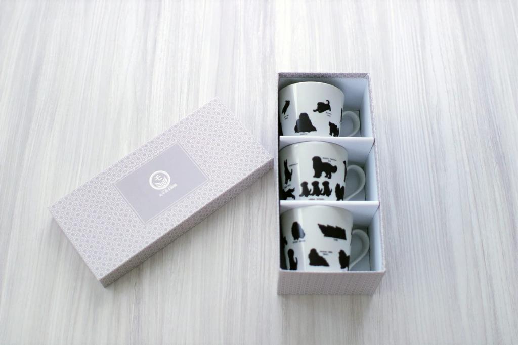 In Marumo Takagi Pottery Yuruinu Set of Changes with Shih Shiba Siberian Golden Dalmatian [Temperature Design] Warm-sensing Mugs, 3, Temperature,