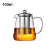 Heat Resistant Borosilicate Glass Teapot with Removable Stainless Steel Infuser Clear Tea Kettle for Kung Fu Tea Brewing & Tea S