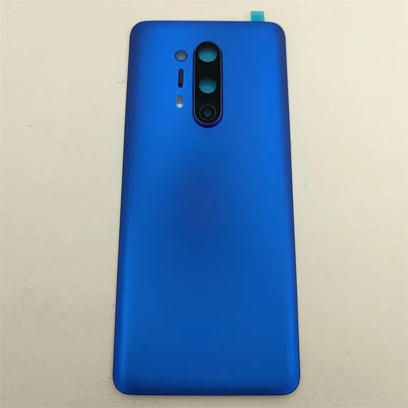 Back Battery Cover Rear Glass For Oneplus 8 Pro / 1+8 Pro Battery Cover Housing Case Replacement Parts With Camera Lens