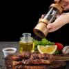 Manual Acacia Wood Pepper Grinder Cross-head Spice Bottle Pepper Mill  Kitchen Seasoning Tool