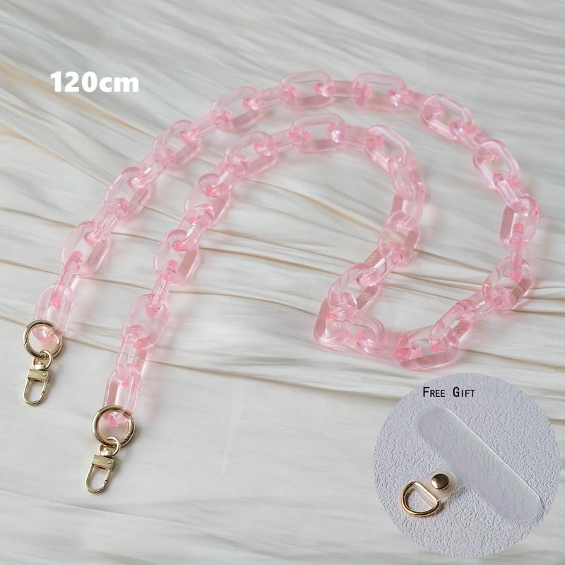 New Phone Accessory Detachable Parts Chain Matte White Crossbody Resin Luxury Strap Phone Case Chains Candy Neon Acrylic Shoulder Chain