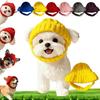 Knit Dog Hat with Ear Flaps Cozy Stretchy Pet Warm Winter Hat Cute Puppy Ear Warmer Headband for Cold Weather