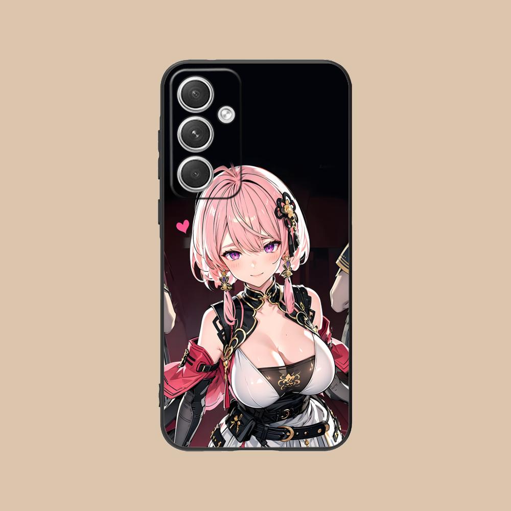 Wuthering Waves Taoqi Mobile Phone Case for Samsung Galaxy S25 S24 S23 S22 S21 S20 Note20 Plus FE Ultra Colorful Cover Luxury