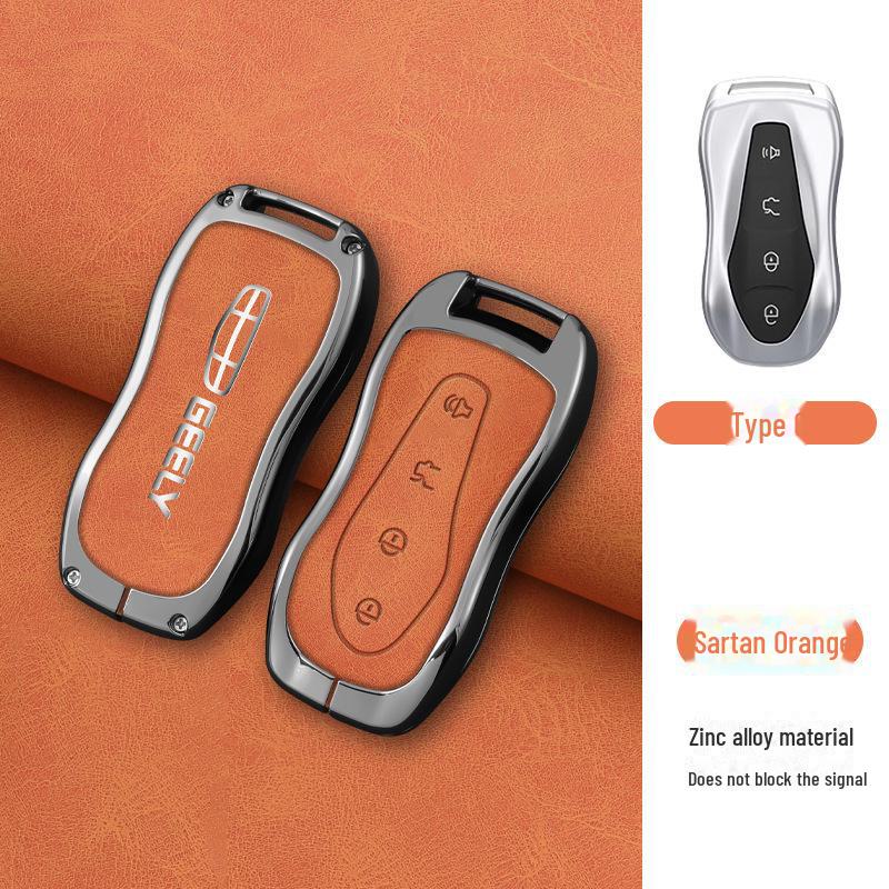 Fits: Geely Emgrand Key Cover - Xingrui, Xingyue L, Binrui Cool, Boyue, Binyue GS, GL Full Package, Metal Buckle