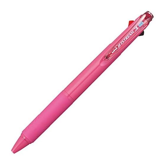 Трехцветная шариковая ручка Mitsubishi Pencil Jet Stream 0.5 Розовый Пинк Легко пишет SXE340005.66