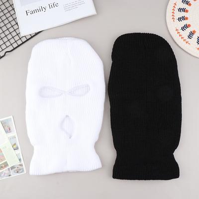 1Pc Funny Spoof Car Seat Headgear Headrest Cover 3 Hole Knitted Face Mask Seat Cover Car Creative Seat Decorations Accessories