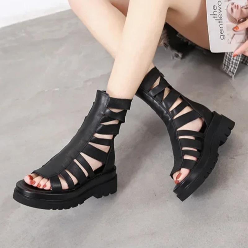 2025 Best-selling High Quality New Fashion Roman Wedge Platform Platform Casual Sandals Women Sneakers
