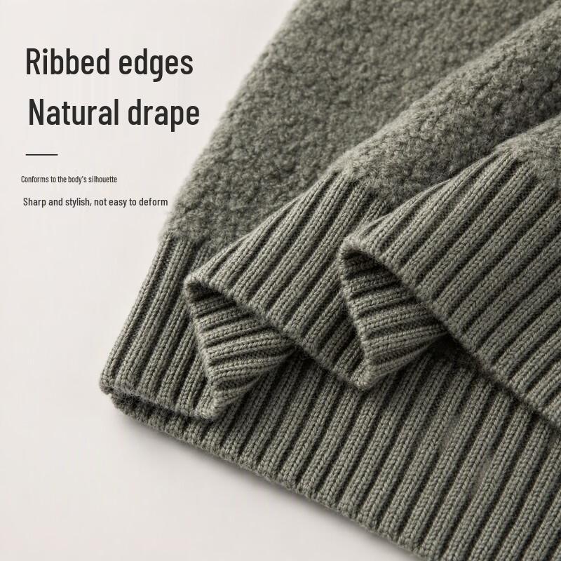 FGN Men's Pure Wool Pullover Sweater