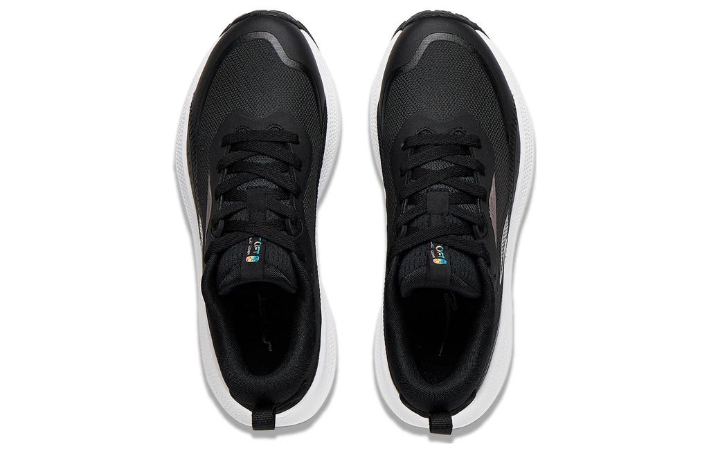 Li Ning Soft Go Cushioning Slip Resistant Abrasion Resistant Breathable Low top Casual Shoes Women's Black AGLT180-1