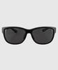 Tuditeo Vis Large Size Uv Protection Horn-Rimmed Running Sunglasses Nylon Lenses C2 Matte Black