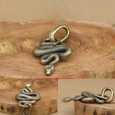 Rame Ottone Mini Serpente Bronzo Antico Decorazione Figurine Per Decorazione D'interni Ornamento Da Tavolo Miniature In Rame Puro Statua
