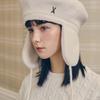 VA Studded Fly Wool Beret Ivory
