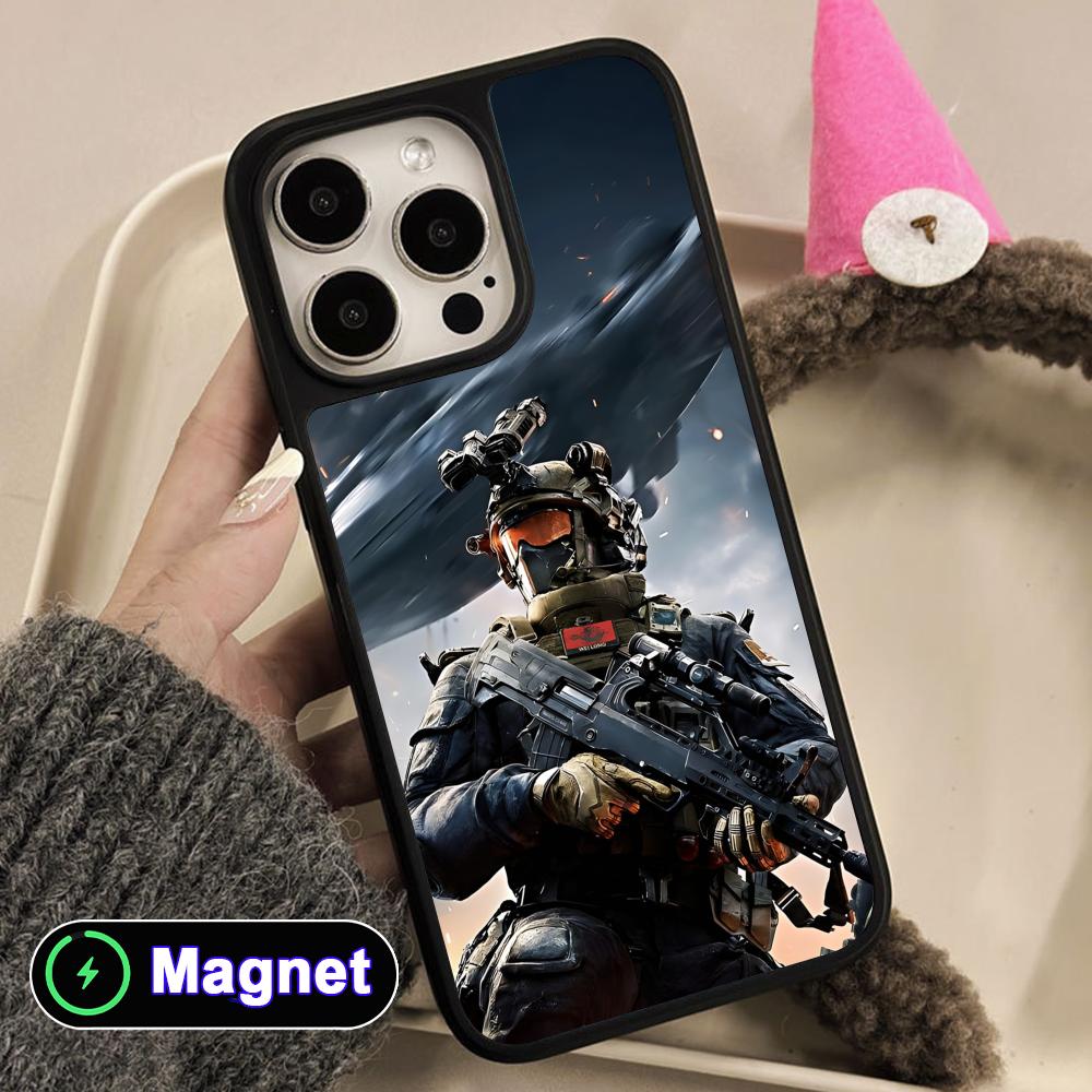 Game Delta Force Matte Surface Magsafe Mobile Phone Case for iPhone 17 16 15 14 13 12 11 Air Pro Max Plus Colorful Cover