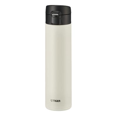 Tiger Thermos (TIGER) Water Bottle 600ml Mug Bottle One Touch Lightweight Stainless Steel Bottle Vacuum Insulated Thermal Insulation White MKA-K060WK